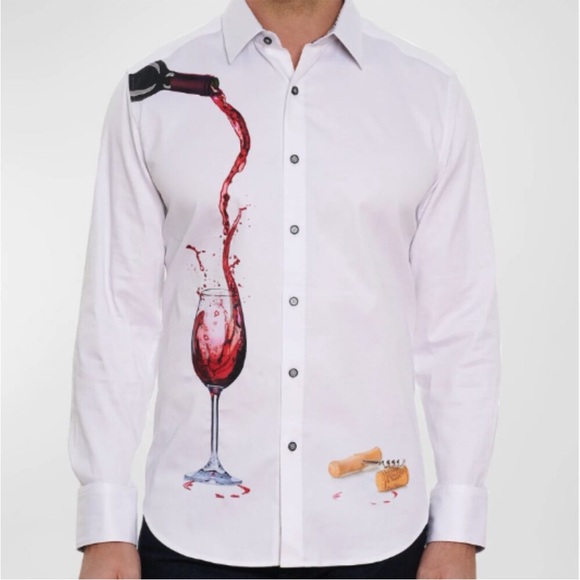 NWT Robert Graham Pinot Noir long-sleeve button-down shirt